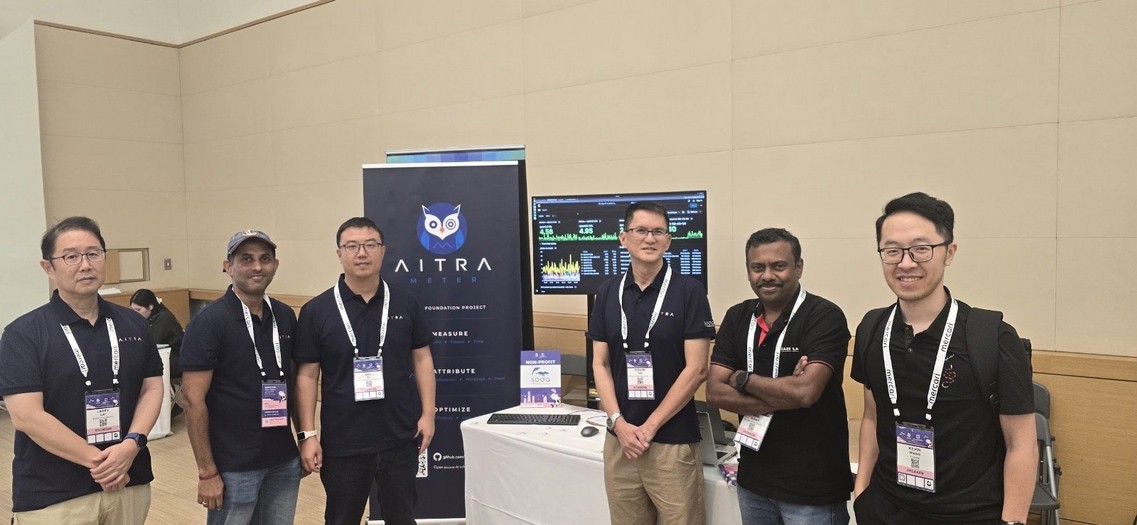 SODA community members at the Aitra Meter booth